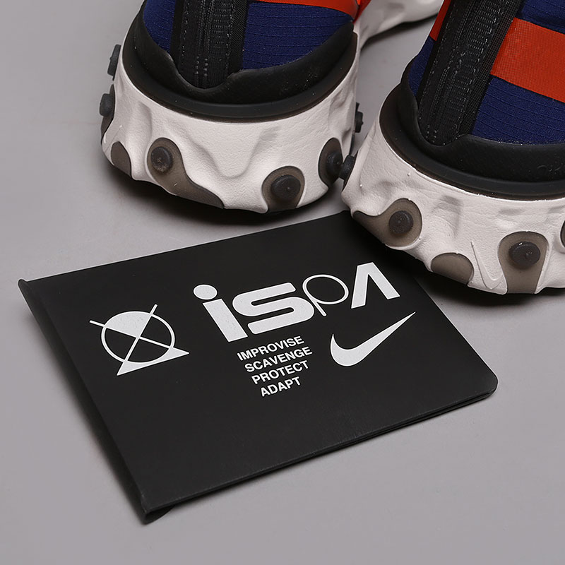  синие кроссовки Nike React Runner Mid WR Ispa AT3143-400 - цена, описание, фото 6